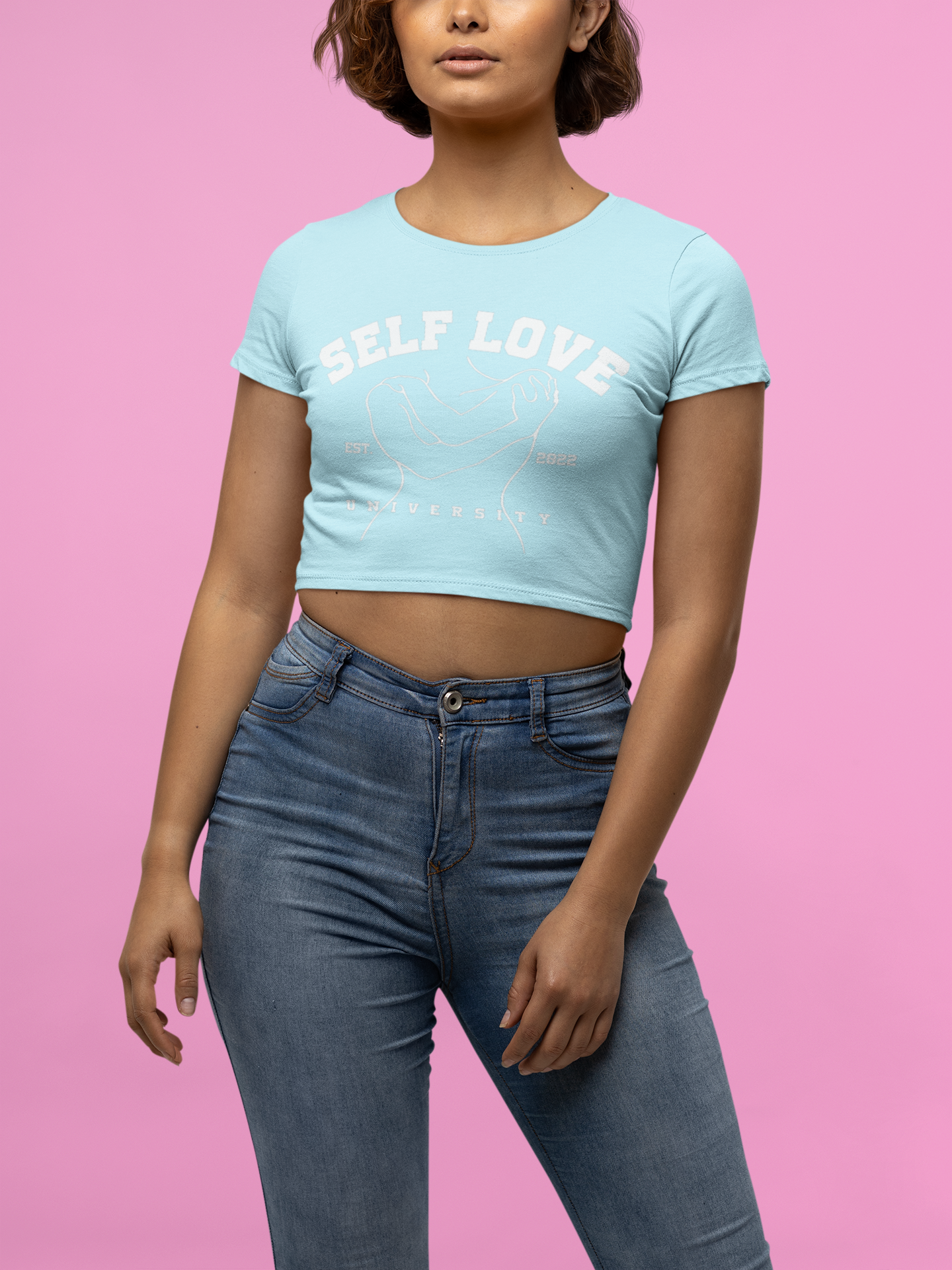 THE FITTED CROP TOP.