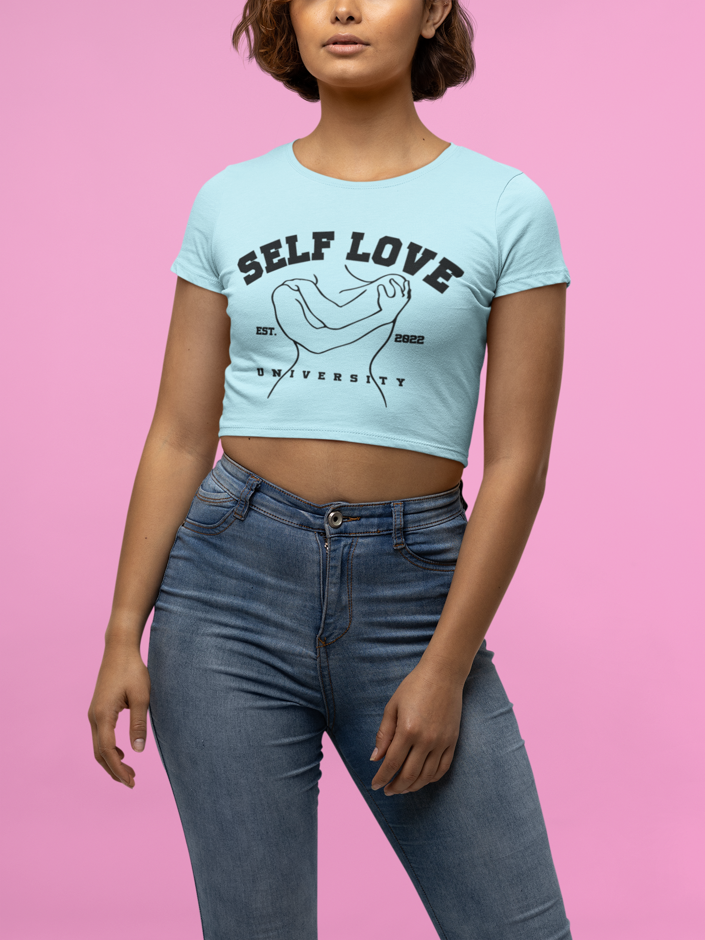 THE FITTED CROP TOP.