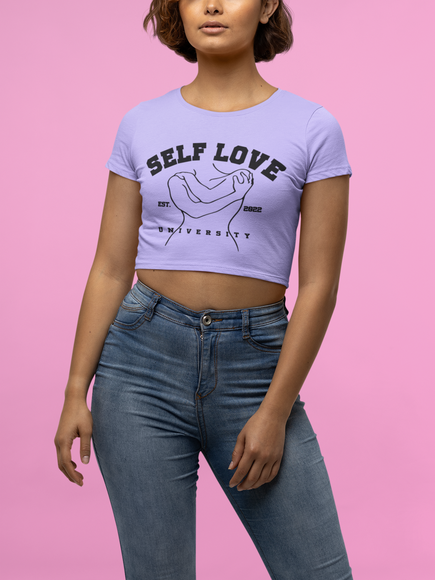 THE FITTED CROP – THE "I LOVE MYSELF"