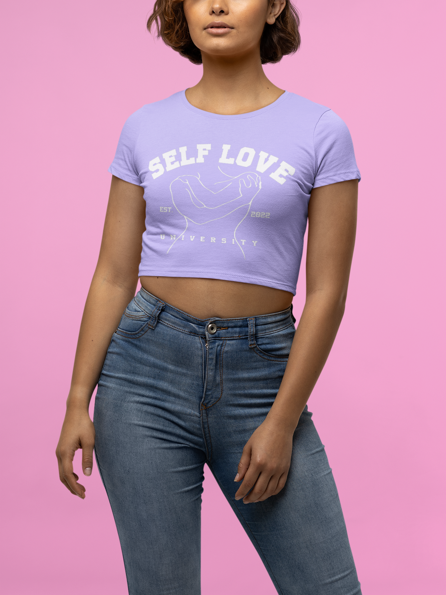 THE FITTED CROP TOP.